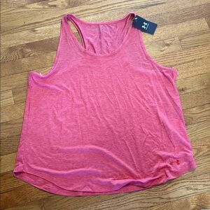 Under Armour Reddish Pink Racerback Performance Tank NWT